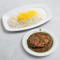 چلو قلیه ماهی شیر