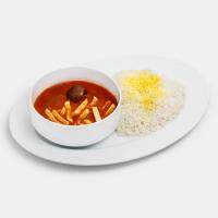 چلو خورشت قیمه سیب زمینی