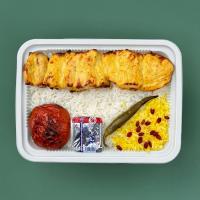 چلو جوجه کباب زعفرانی