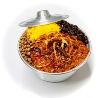 عدس پلو با گوشت