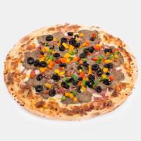 پیتزا استیک و سالامی (ایتالیایی) (متوسط)