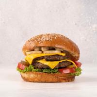 چیز برگر نان گرد 