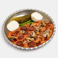 املت قارچ و سوسیس مخصوص