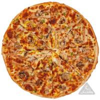 پیتزا مرغ و قارچ آمریکایی
