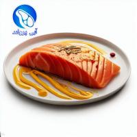 فیله ماهی قزل‌آلا کبابی زعفرانی