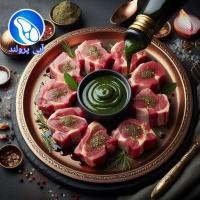 چنجه کباب بره با مرینیت برنیز سبز