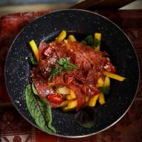 سیب زمینی آلفردو با بیکن