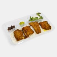 چلو فیله ماهی چنگو سوخاری