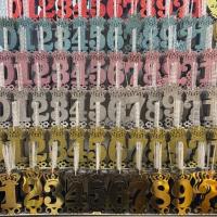 شمع عدد اکلیلی رنگ های انتخابی