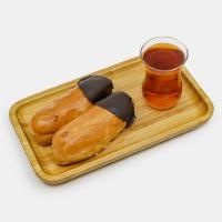 نان خامه‌ای اکلر (سر شکلاتی) 