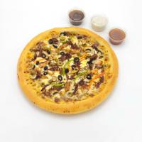 پیتزا گوشت و مرغ یک نفره