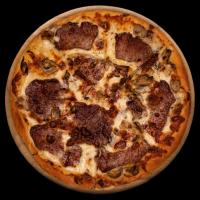 پیتزا استیک آلفردو آمریکایی