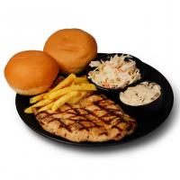 بشقاب استیک مرغ