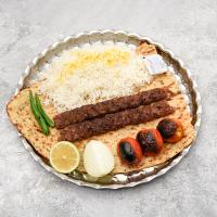 چلو کباب کوبیده (برنج ایرانی)