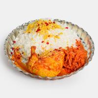 زرشک پلو با مرغ و هویج (سینه)