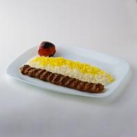 چلوکباب کوبیده اقتصادی یک سیخ