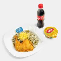 باقالی پلو با ران مرغ کمبو