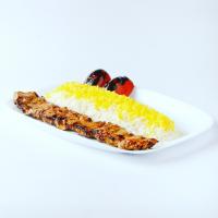 چلو کباب چنجه ماستی زعفرانی