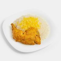 چلو ران مرغ سس پز