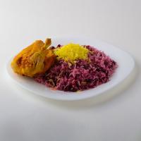 آلبالو پلو با مرغ (سینه)