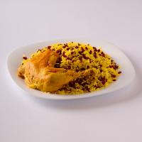 زرشک پلو با مرغ (ران)