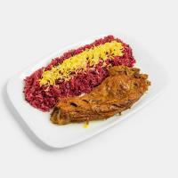 آلبالو پلو با گردن