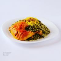 باقالی پلو با مرغ (ران)