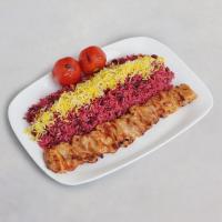 آلبالوپلو با جوجه کباب ران