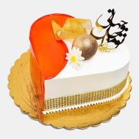 کیک وانیلی بزرگ