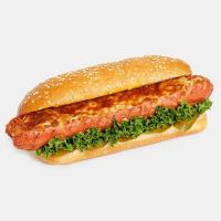 ساندویچ هات داگ با قارچ و پنیر