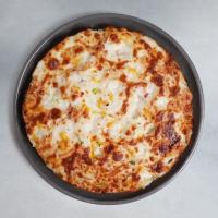 پیتزا قارچ و پنیر آمریکایی متوسط