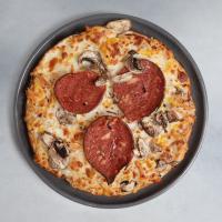 پیتزا پپرونی قارچ آمریکایی متوسط