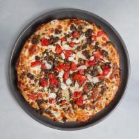 پیتزا یونانی آمریکایی متوسط