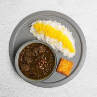 چلو خورش  قرمه سبزی اکو - کترینگ و تشریفات ناریجه (هفت تیر)