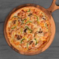 پیتزا چیکن باربیکیو آمریکایی