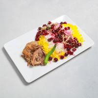 آلبالو پلو با گوشت