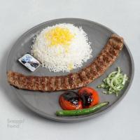 چلو کباب لقمه زعفرانی