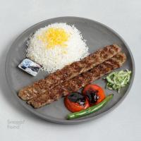 چلو کباب کوبیده ویژه (دو سیخ)