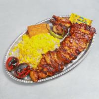 چلو جوجه کباب با استخوان