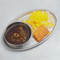 چلو خورشت قورمه سبزی