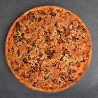 پیتزا ناپولی مرغ و قارچ ایتالیایی (دو نفره)