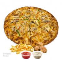 پیتزا قارچ و مرغ