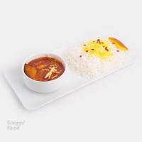 چلو خورشت قیمه بادمجان