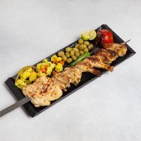 خوراک جوجه کباب با استخوان زعفرانی