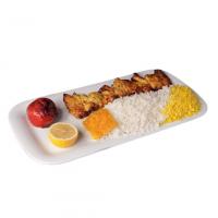 چلو جوجه کباب زعفرانی