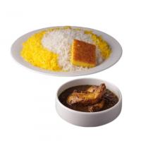 چلو خورشت فسنجان با فیله مرغ