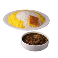 چلو خورشت قرمه سبزی