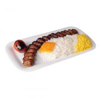 چلو کباب لقمه زعفرانی