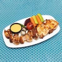 خوراک جوجه کباب مخصوص با استخوان با سبزیجات