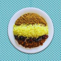 عدس پلو با گوشت